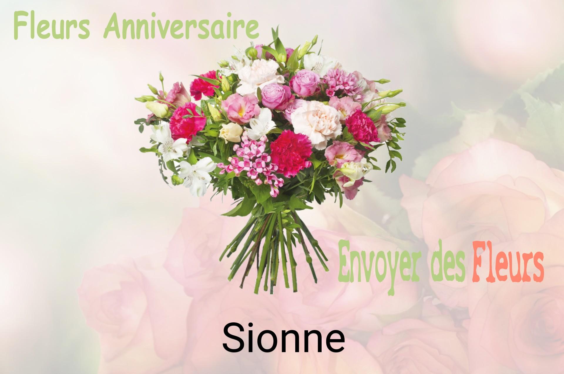 Bouquet de fleurs d’anniversaire livré à Sionne