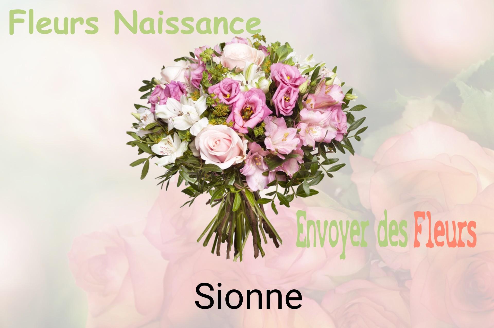 Bouquet de fleurs de naissance livré à Sionne